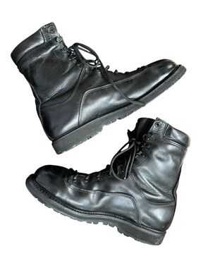 MATTERHORN Men's Combat Boots Black USA Made Leather Vibram  (11.5)